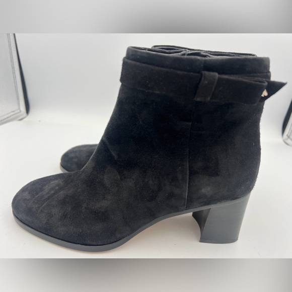 KATE SPADE  NY Madelaine Black Suede Ankle Booties Women’s Size US 8 EU 38.5 NEW - Picture 4 of 12